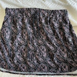 Gerry Weber Black Mini Skirt with Pink Paisley Print
